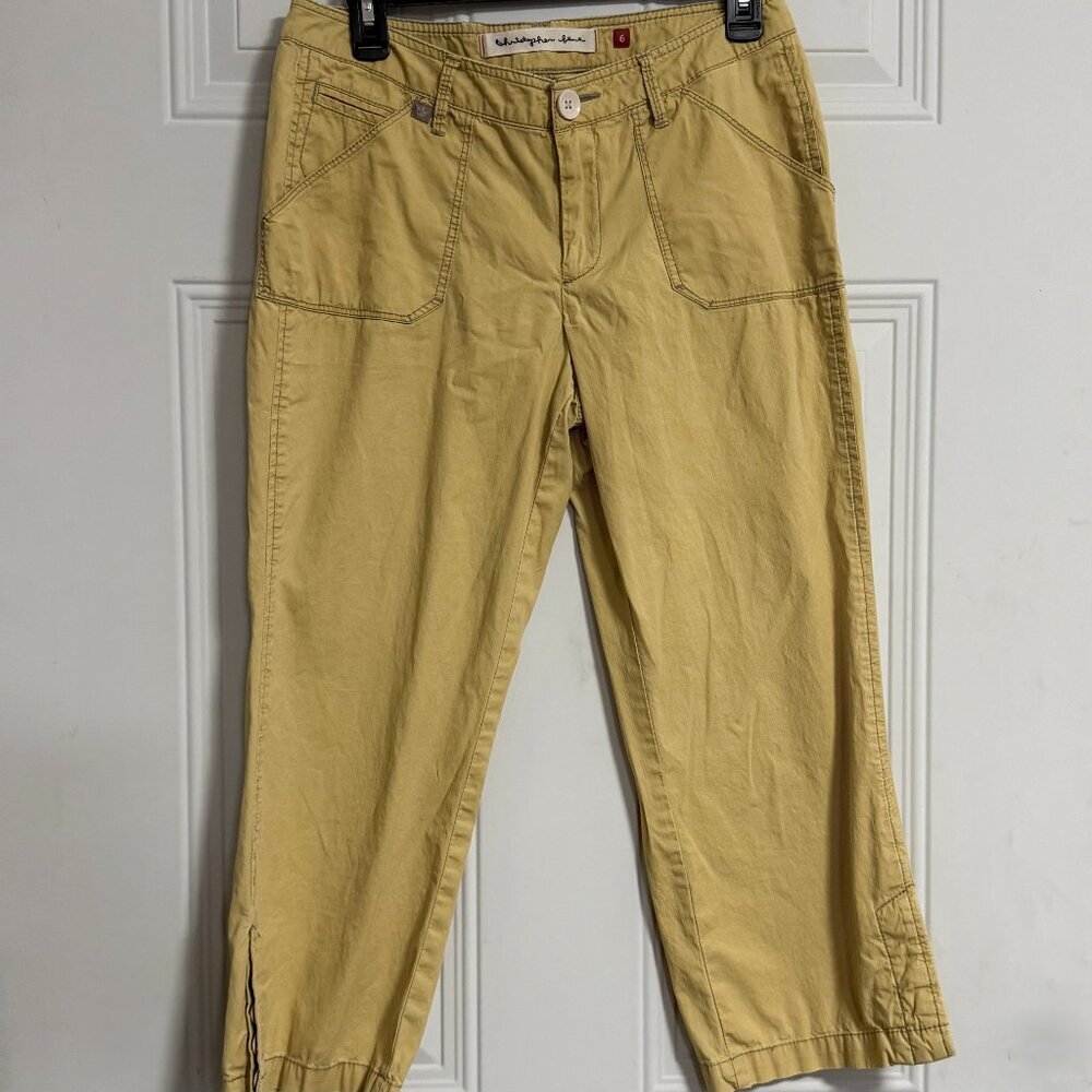 Christopher butter‎ Yellow Utility Pants SZ 6 Coastal Streetwear Hipster